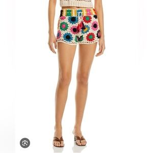 Farm Rio Multi Circles Crochet Shorts